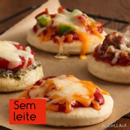 Mini Pizza (Sem leite e sem ovo)